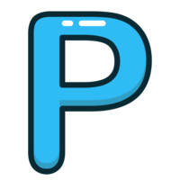 alphabet & P free transparent png image.