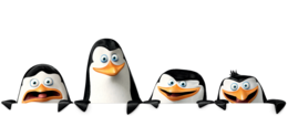 heroes & Madagascar penguins free transparent png image.