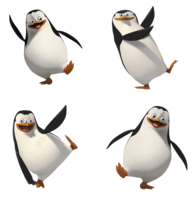 heroes & Madagascar penguins free transparent png image.