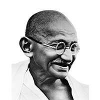 celebrities&Mahatma Gandhi png image.