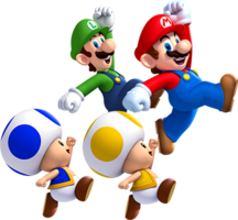 heroes & Mario free transparent png image.