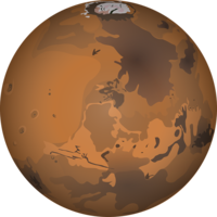 nature & Mars free transparent png image.