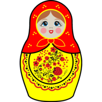 objects & Matryoshka doll free transparent png image.