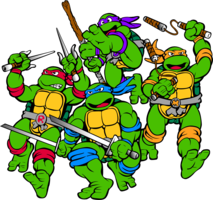 heroes & Ninja Turtles free transparent png image.