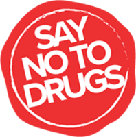 words phrases & No drugs free transparent png image.