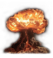 weapons & Nuclear explosion free transparent png image.