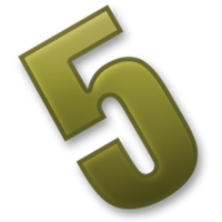 numbers & 5 free transparent png image.