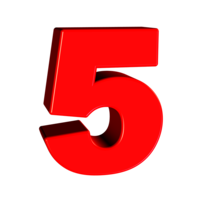 numbers & 5 free transparent png image.