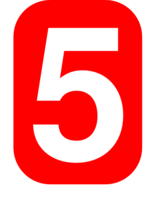 numbers & 5 free transparent png image.