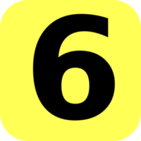 numbers&6 png image.