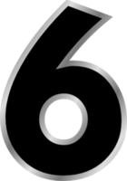 numbers & 6 free transparent png image.