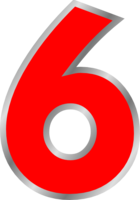 numbers & 6 free transparent png image.