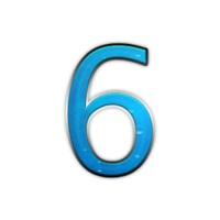 numbers & 6 free transparent png image.