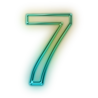 numbers & 7 free transparent png image.