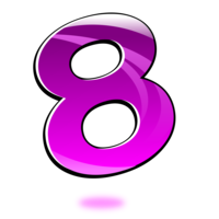 numbers & 8 free transparent png image.