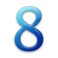 numbers & 8 free transparent png image.