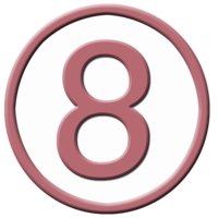 numbers & 8 free transparent png image.