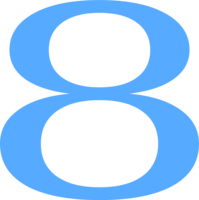 numbers & 8 free transparent png image.