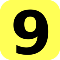 numbers&9 png image.