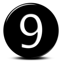 numbers & 9 free transparent png image.