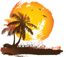 nature & Palm tree free transparent png image.