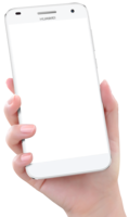 electronics & Phone in hand free transparent png image.