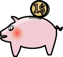 objects & Piggy bank free transparent png image.