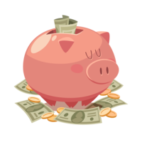 objects & Piggy bank free transparent png image.