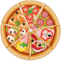 food & Pizza free transparent png image.