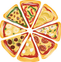 food & Pizza free transparent png image.