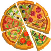 food & Pizza free transparent png image.