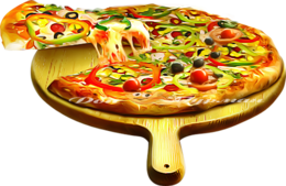 food & Pizza free transparent png image.