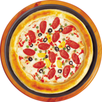 food & Pizza free transparent png image.