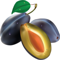 fruits & plum free transparent png image.