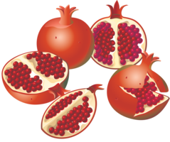 fruits & Pomegranate free transparent png image.