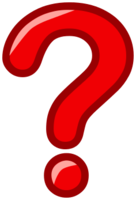 alphabet & Question mark free transparent png image.