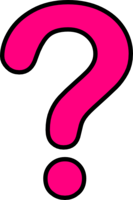 alphabet & Question mark free transparent png image.