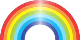 nature & Rainbow free transparent png image.