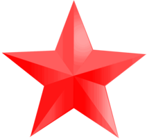 logos&red star png image.