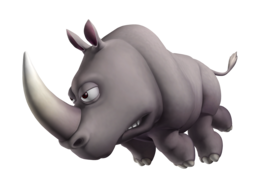 animals & rhino free transparent png image.