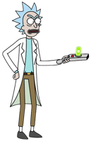 heroes & rick and morty free transparent png image.