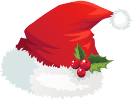 holidays & Santa Claus hat free transparent png image.