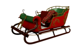 holidays & Santa sleigh free transparent png image.