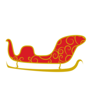 holidays & Santa sleigh free transparent png image.