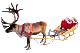 holidays & Santa sleigh free transparent png image.