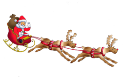 holidays & santa sleigh free transparent png image.