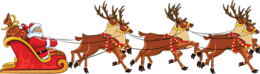 holidays & santa sleigh free transparent png image.