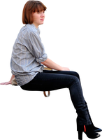 people & Sitting man free transparent png image.