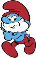 heroes & Smurfs free transparent png image.