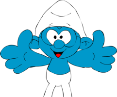 heroes & Smurfs free transparent png image.